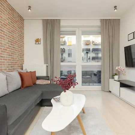 Subtle Colors In With Furnished Balcony By Renters Apartment Warsaw