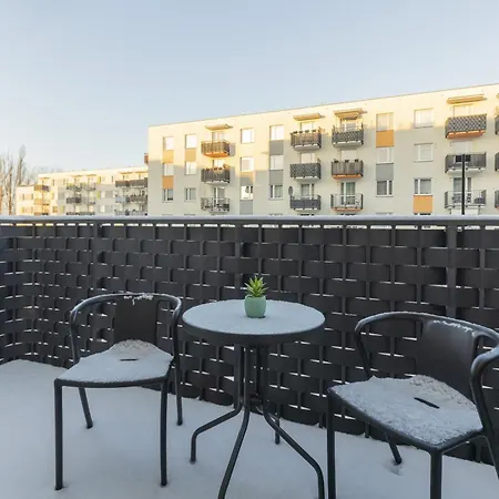 Subtle Colors In With Furnished Balcony By Renters Apartment *