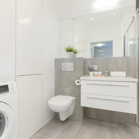 Subtle Colors In With Furnished Balcony By Renters Varsovie